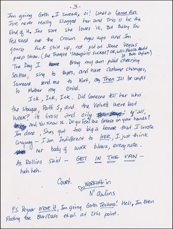 Lot #756 Courtney Love: “Kurt ... was really faking it. Raking in the bucks to buy me & - Image 2