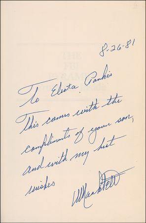 Lot #318 Watergate: W. Mark Felt: ?THROAT? CLEARING: Signed autobiography from the infamous secret informant who helped bring down Richard Nixon - Image 1