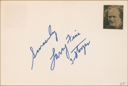 Lot #1227 Three Stooges Signature - Image 2