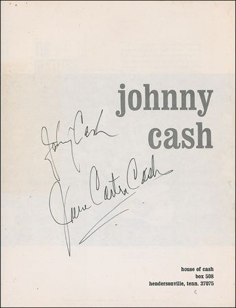 Lot #659 Johnny and June Carter Cash Program - Image 1