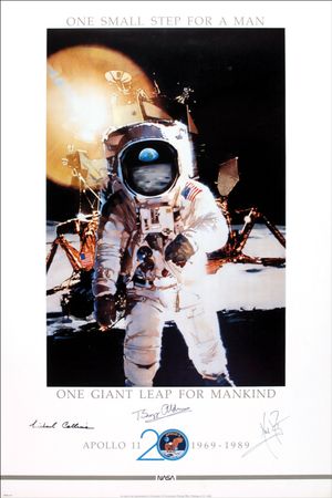 Lot #398 Apollo 11: The Apollo 11 crew celebrate their 20-year anniversary - Image 1