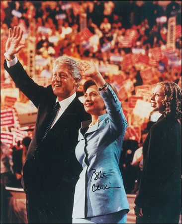 Lot #27 Bill Clinton Signed Photograph