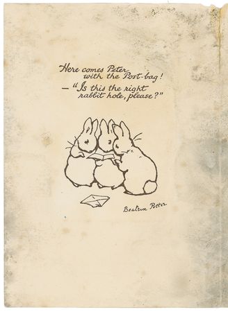 Lot #525 Beatrix Potter: With an original drawing - Image 1