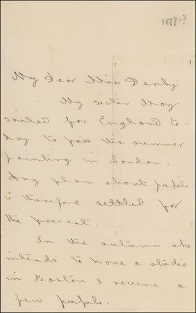 Lot #455 Louisa May Alcott Handwritten Letter Signed - Image 1