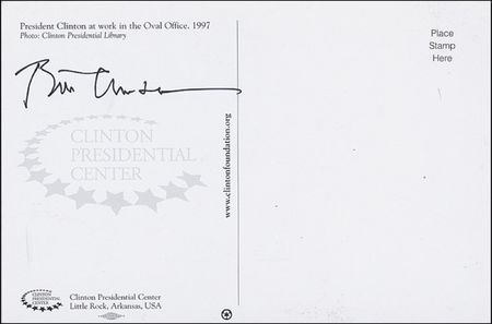 Lot #29 Bill Clinton Signed Photograph
