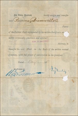 Lot #211 Jay Gould Signed Document - Image 1