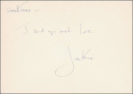 Lot #74 Jacqueline Kennedy Handwritten Letter Signed - Image 1