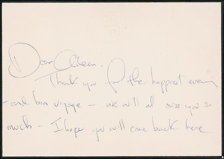 Lot #74 Jacqueline Kennedy Handwritten Letter Signed - Image 2