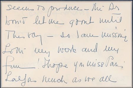 Lot #331 Duchess of Windsor Handwritten Letter Signed - Image 1
