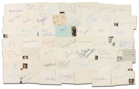 Lot #1197 Signature Collection: STAR STRUCK: Collection of 10,000 in-person signatures from the 1950s through the 1990s - Image 3