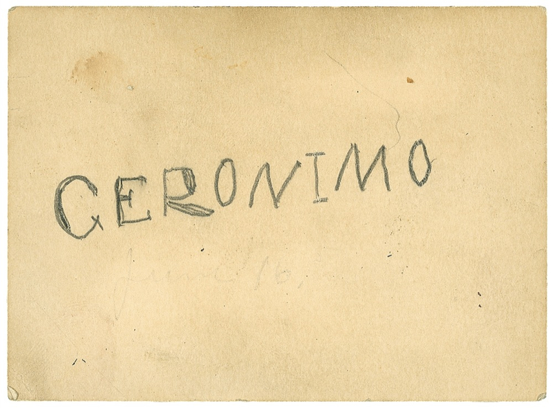 Lot 238 Geronimo: APACHE LEGEND: Scarce signature of GERONIMO