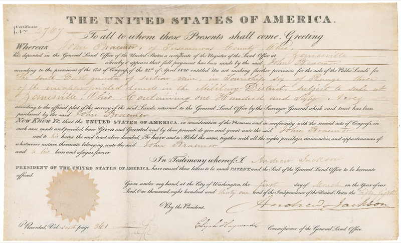 Lot 80 Andrew Jackson Signed Document