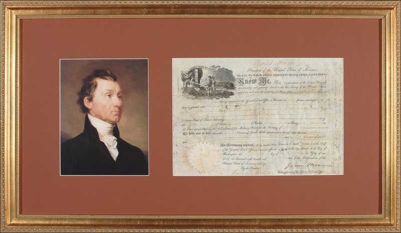 Lot 100 James Monroe Signed Document