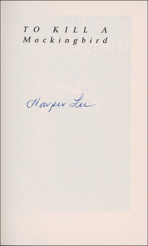 Lot 536 Harper Lee Book