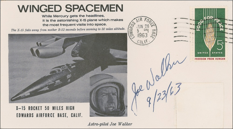 Lot 454 X-15: Joe Walker Commemorative Cover