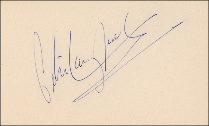 Lot 1190 Peter Lawford Signature