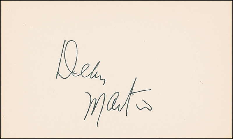 Lot 1216 Dean Martin Signature