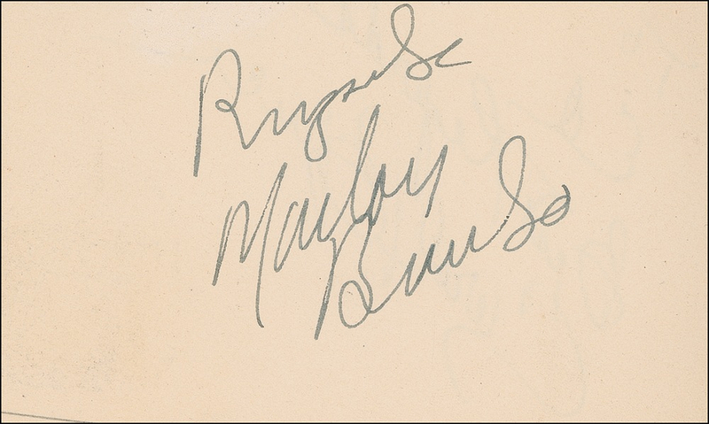 Lot 998 Marlon Brando Signature