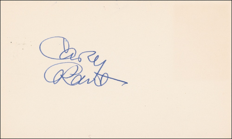 Lot 1109 Cary Grant Signature