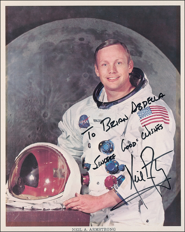 Lot 421 Neil Armstrong Signed Photograph