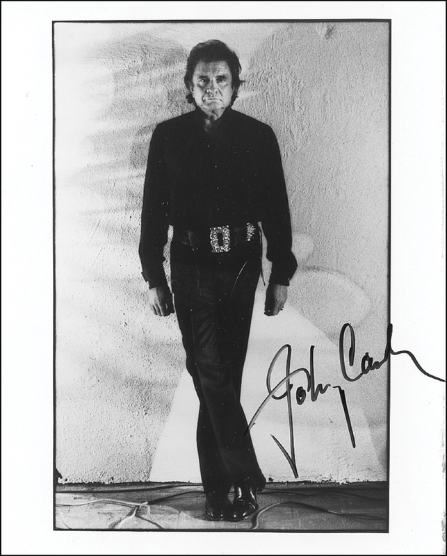 Lot 704 Johnny Cash Signed Photograph
