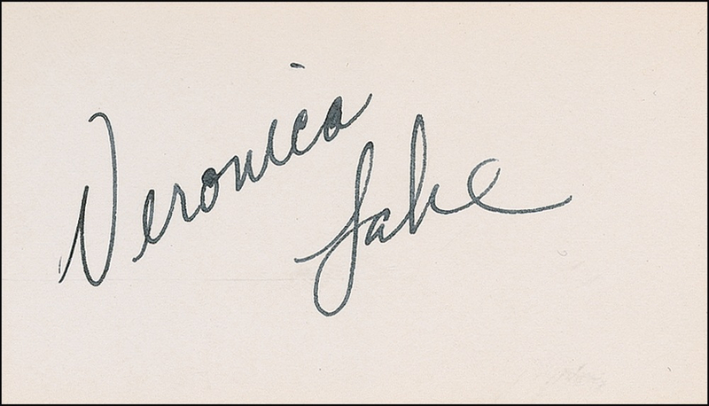 Lot 1180 Veronica Lake Signature