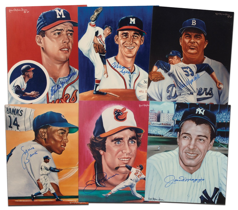 Lot 1432 Baseball Hall of Famers Group Lot