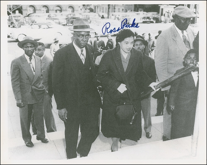 Lot 296 Rosa Parks Signed Photograph