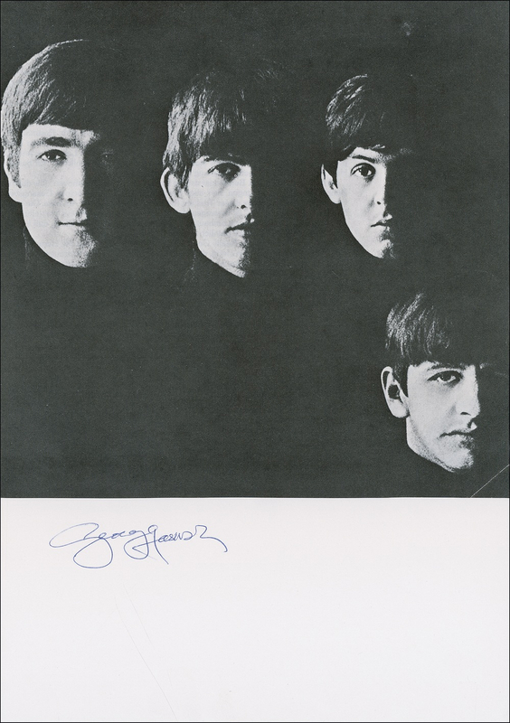Lot 673 Beatles: George Harrison Signature