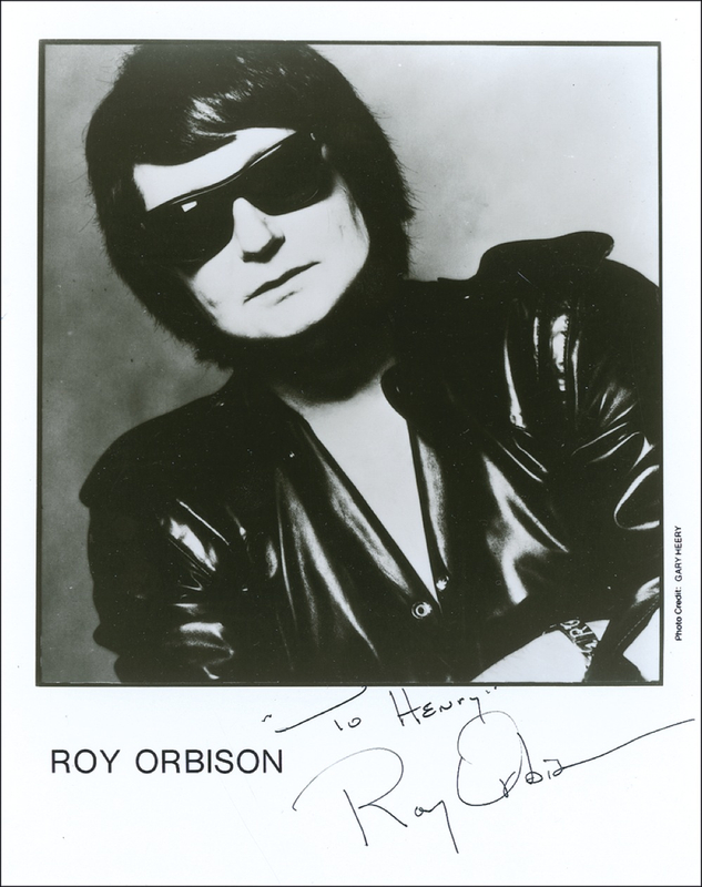 Lot 830 Roy Orbison Signed Photograph