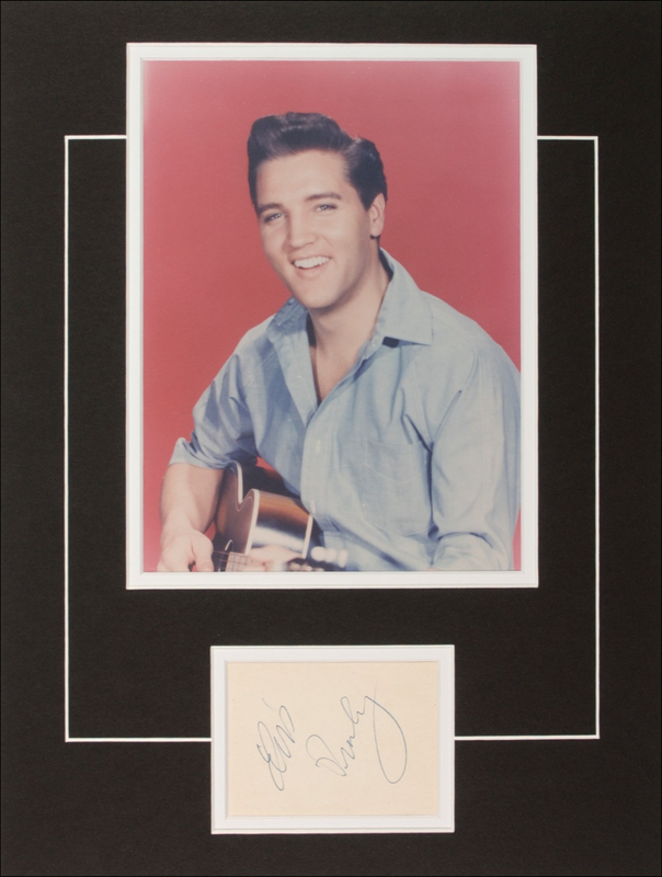 Lot 842 Elvis Presley Signature