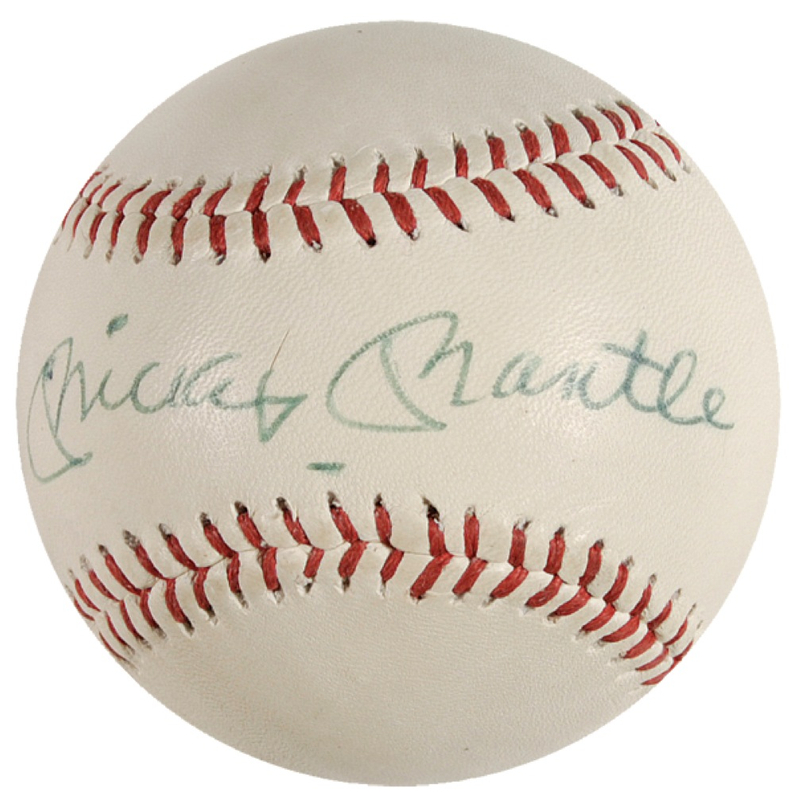 Lot 1519 MIckey Mantle Baseball