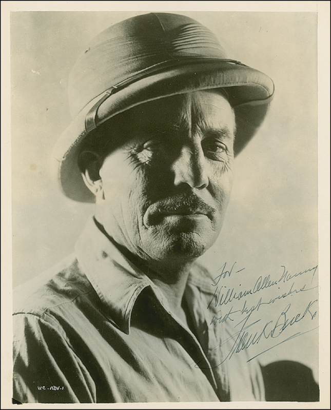 Lot 1005 Frank Buck Signed Photograph