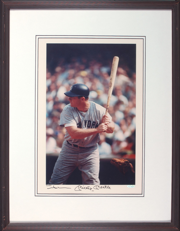 Lot 1520 Mickey Mantle Signed Photograph