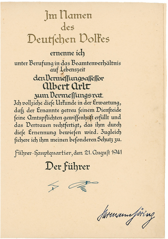 Lot 363 Hermann Göring Signed Document