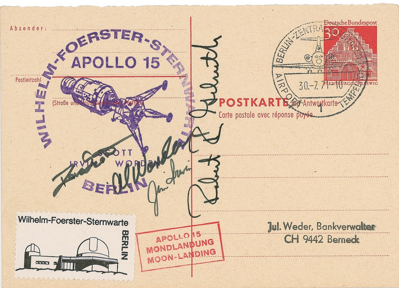 Lot 411 Apollo 15 Postcard