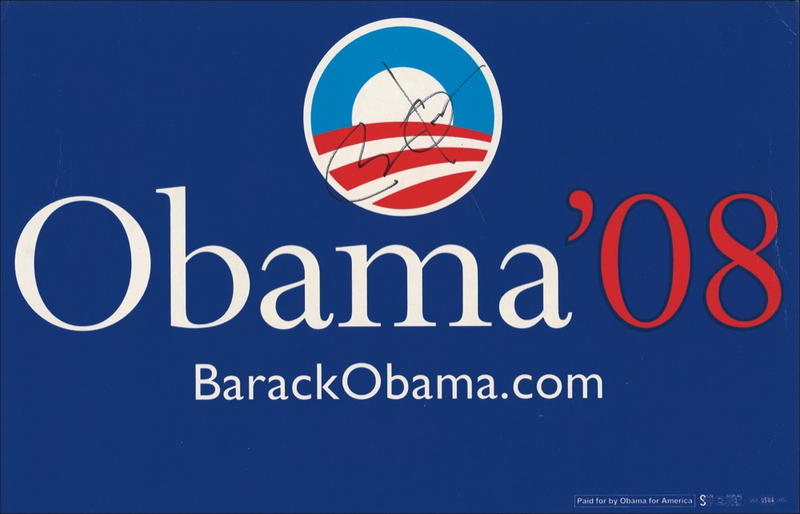 Lot 114 Barack Obama Campaign Sign