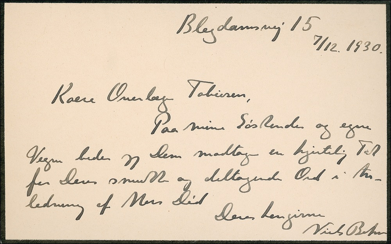 Lot 175 Niels Bohr Handwritten Letter Signed