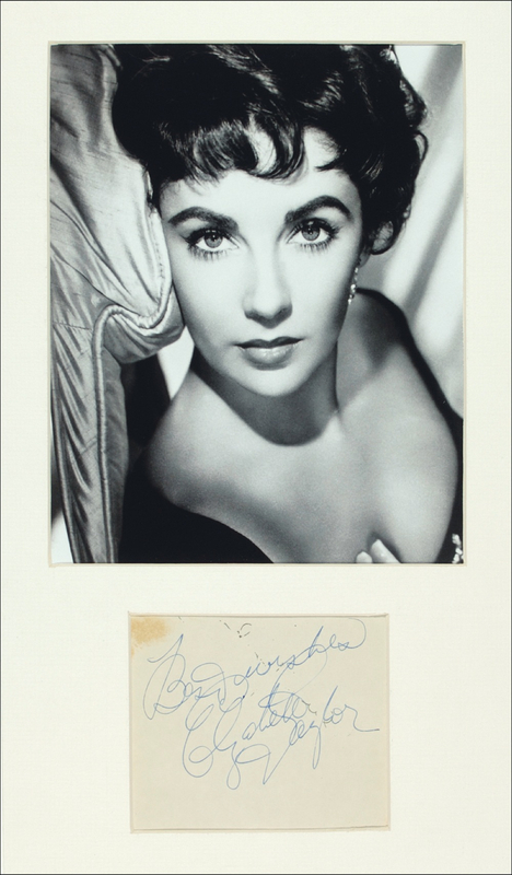 Lot 1360 Elizabeth Taylor Signature