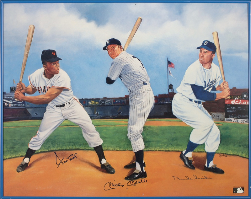Lot 1516 Mantle, Mays, and Snider Print