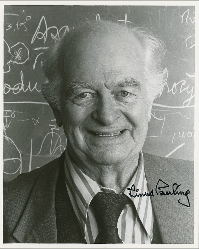 Lot 300 Linus Pauling Signed Photograph