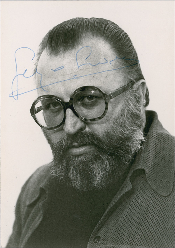 Lot 1196 Sergio Leone Signed Photograph