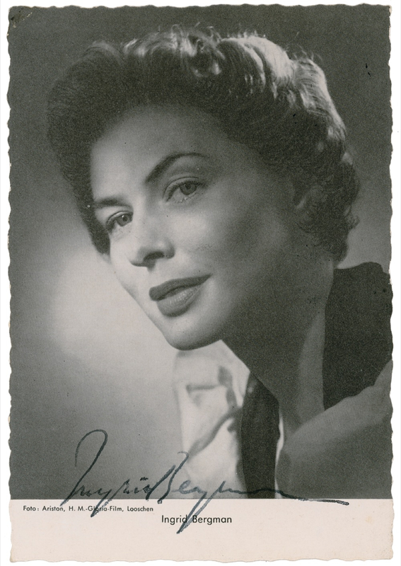 Lot 982 Ingrid Bergman Signed Photograph