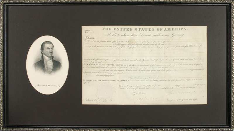 Lot 99 James Monroe Signed Document