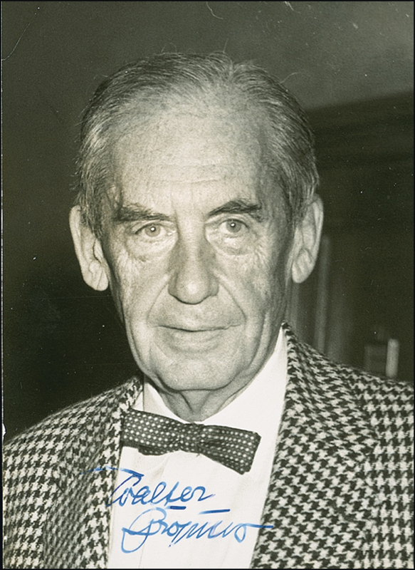 Lot 240 Walter Gropius Signed Photograph