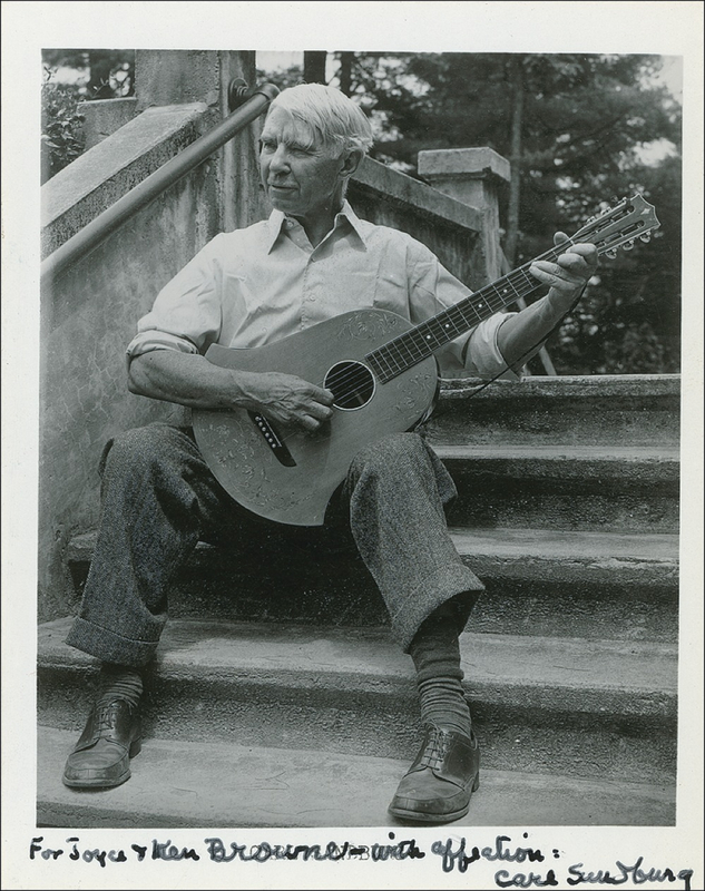 Lot 581 Carl Sandburg Signed Photograph