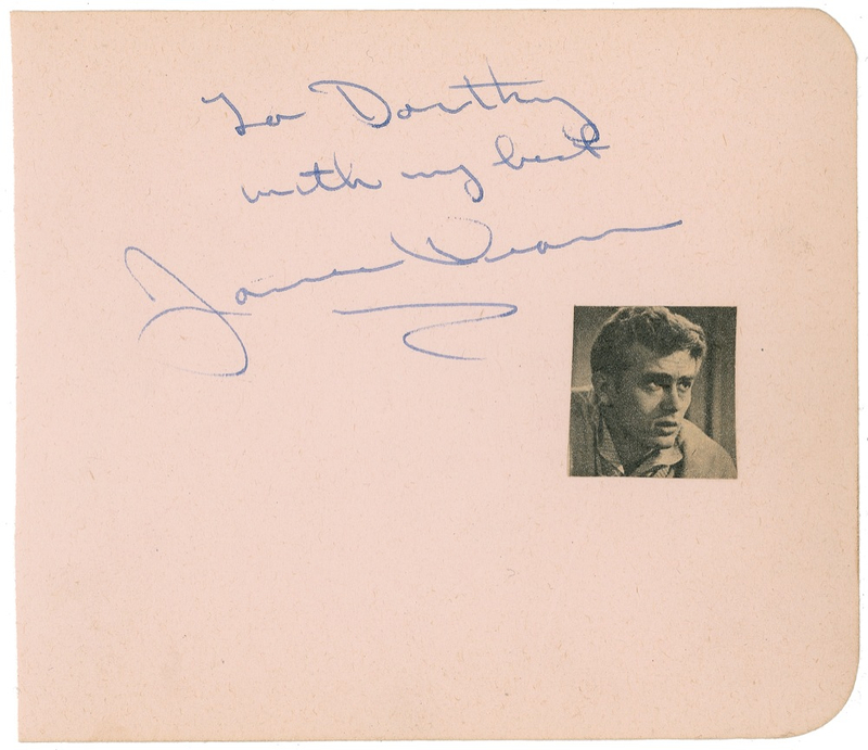Lot 1056 James Dean Signature