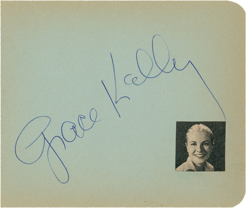 Lot 1165 Grace Kelly Signature