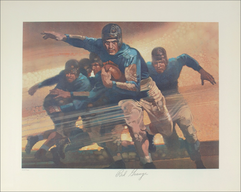 Lot 1480 Red Grange Lithograph