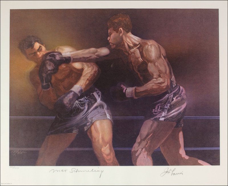 Lot 1512 Joe Louis and Max Schmeling Lithograph